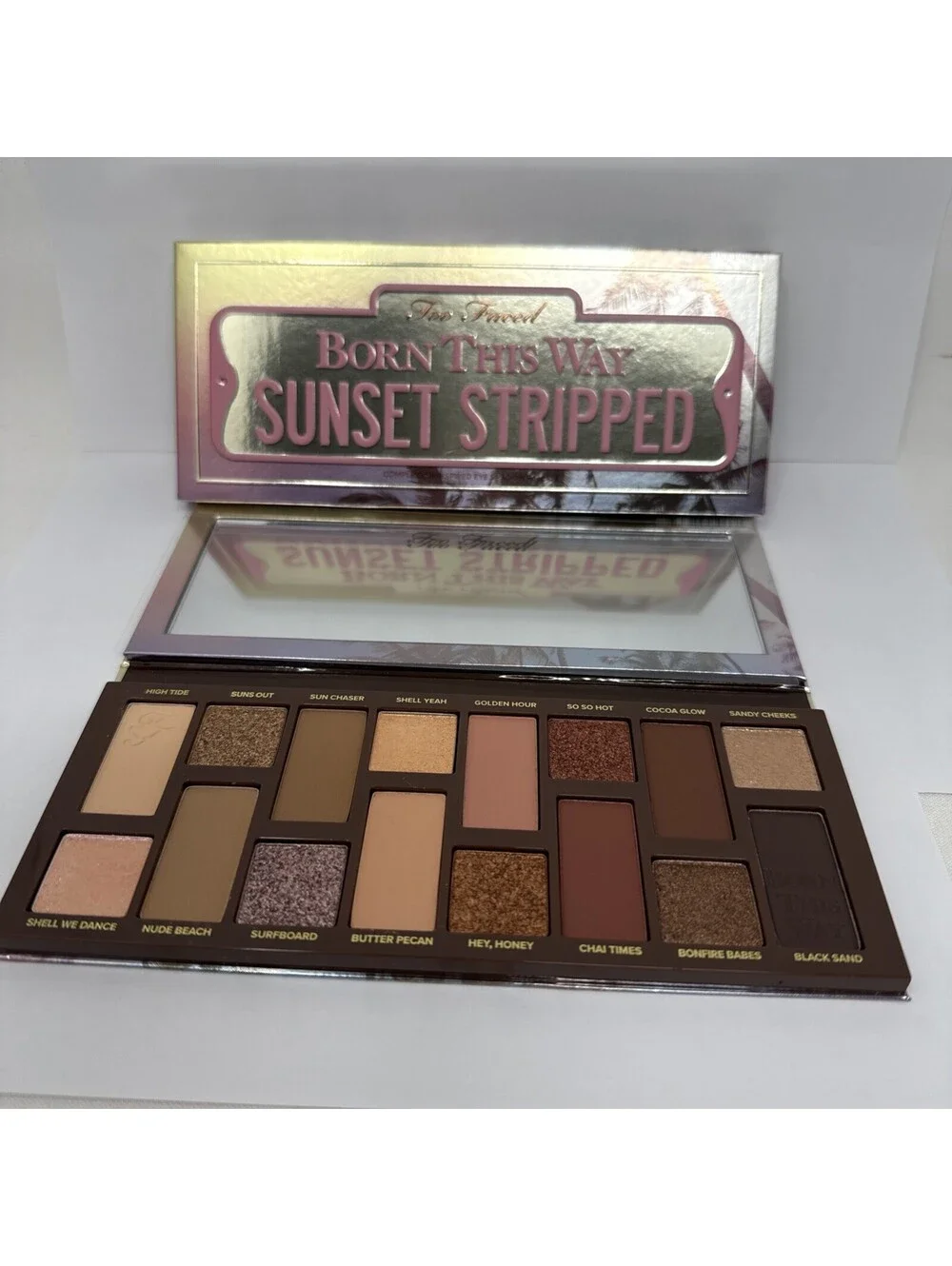 NIB TOO FACED Born This Way Sunset Stripped Eyeshadow Palette 16 CJ1